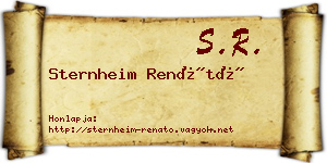 Sternheim Renátó névjegykártya