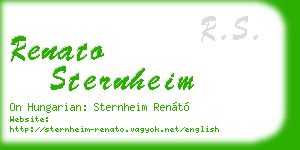 renato sternheim business card